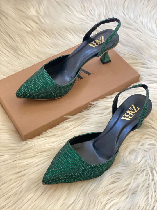 ZARA STONE HEELS