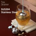 Tea Strainer with Silicone Handle - Perfect for Loose Tea! Robust Stainless Steel Tea Filter with Fine Mesh and Practical Tea Infuser Design. 