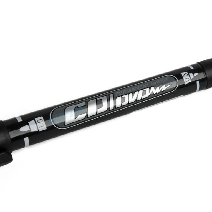 12PCS%20GXin%20G-107A%20double%20head%20twin%20tip%20permanent%20marker%20CD/DVD%20oil-based%20smooth%20writing%20permanent%20marker%20pen%20-%20Black%20-%20Image%203