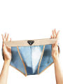 6 Pieces Men's Ice Silk Underwear High Luxury Satin Oil Gloss Cloth Large Size Briefs Loose Breathable Quick Drying Men Panties. 