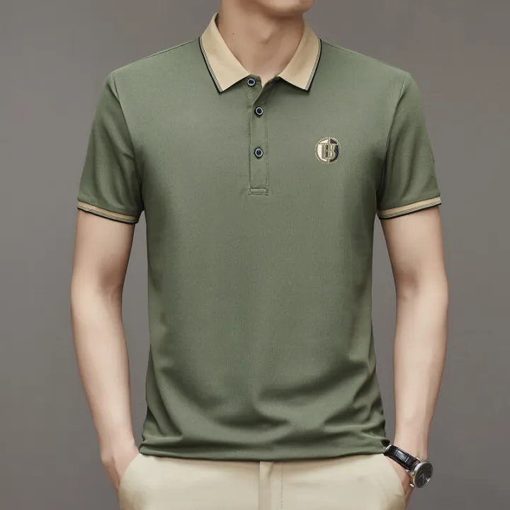 Becoolman-stylish%20and%20beautiful%20short%20sleeve%20polo%20shirt%20with%20stripe%20tip%20business%20casual%20breathable%20comfortable%20fabric%20-%20Image%202