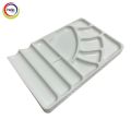 8x 12.5cm plastic 9 hole color palette brush holder 2 hole tray mixed color palette 8x 12.5cm.. 