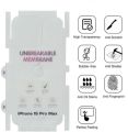 iPhone 15 Pro / iPhone 15 Pro Max - Back Transparent Matte Sheet with Logo Cut - Unbreakable membrane sheet for 360° Protection. 