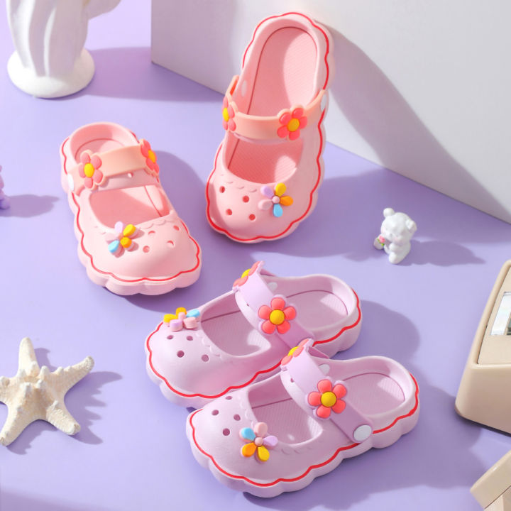 Summer%203-8year%20Kids%20Mules%20&%20Clogs%20Children%20Sandals%20Girls%20Garden%20Shoes%20Flowers%20Slippers%20Solid%20Soft%20Sole%20Beach%20Princess%20Sandalias%20-%20Image%202