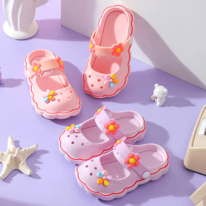 Summer%203-8year%20Kids%20Mules%20&%20Clogs%20Children%20Sandals%20Girls%20Garden%20Shoes%20Flowers%20Slippers%20Solid%20Soft%20Sole%20Beach%20Princess%20Sandalias%20-%20Image%202