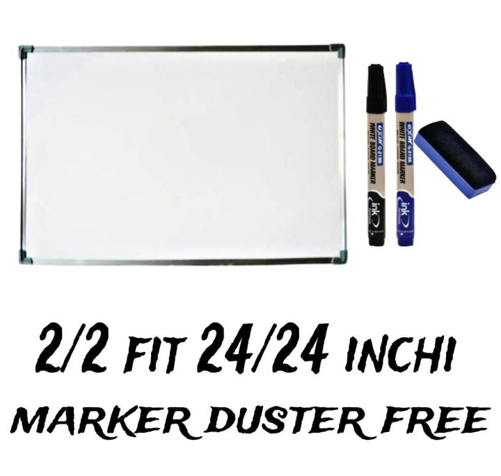 White board combo pack 2/2 fit 24/24 inchi square white board