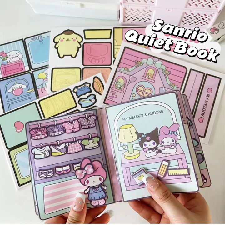 Sanrio Quiet Book Kuromi Cinnamoroll My Melody Handmade DIY Children's ...