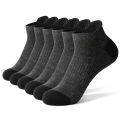 6 Cotton Man and Women Socks Sports Solid Color Male's Short Sock Cycling Breathable Mesh Ankle Summer Running Socks. 
