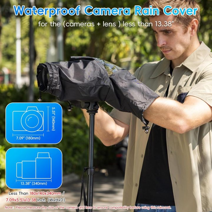 JJC%20Portable%20Camera%20Rain%20Cover%20Rain%20Shade%20Waterproof%20Raincoat%20Raincover%20DSLR%20Camera%20Accessories%20for%20Canon%20Nikon%20Sony%20Olympus%20-%20Image%203