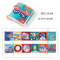 Baby Early Education Toy Enlightenment Cognition Bed Surround Pendant Colorful Color Visual Stimulation Baby Palm Cloth Book. 