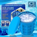 BQ&MS TECH Ice Bucket, Large Silicone Ice Bucket & Ice Mold with lid, (3 in 1)Space Saving Ice Cube Maker, Silicon Ice Cube Maker , Portable Silicon Ice Cube Maker Genie. 