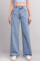 Exclusive Denim Palazzo Pants for Women Comfortable Wide Leg Design Stylish and Durable. 