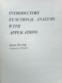 Introductory Functional Analysis with Applications by Erwin Kreyszig / Functional Analysis by Erwin Kreyszig / Functional Analysis. 
