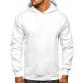 FASHIONABLE WHITE FLEECE HOODIE FOR BOYS MEN AND WOMEN. 