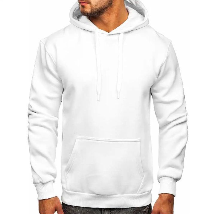 FASHIONABLE WHITE FLEECE HOODIE FOR BOYS MEN AND WOMEN