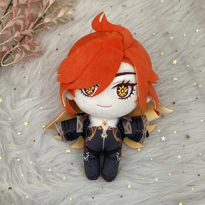 Pyro Doll 20cm Genshin Impact Pyro Archon Mavuika Plush Doll Pillows Cosplay ...