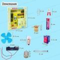 DIY Science Experiment Kit for Kids | Electronic Science Project Kit with DC Motor Fan Set | Educational Science Toys for School Students | Fun DC Motor Fan Science Kit for Kids | School Project Kit for Electronic Circuits and Physics. 