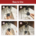 Upgraded 40lbs (Max) Heavy Duty Triangle Hanger Hooks Space Saving Hanger Connector Hook Plastic Hanger for Closet Organizer. 