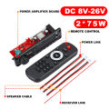 Bluetooth 5.0 MP3 Decoder Board 85W 160W Amplifier Audio Player 12V DIY MP3 Player Car FM Radio Module TF USB Mic Record Call.