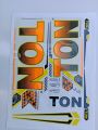 New 3D 2024 Latest TON Orange Edition Top Quality Cricket Bat Sticker For Professional Players. 