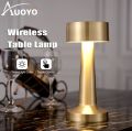 Cordless lamp Touch Sensitive Desk lamp Battery Powered USB Rechargeable Metal lamp dimmable Eye Protection Bedroom Bedside Reading lamp. 