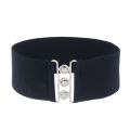 Women Casual Stretch Ladies Metal Buckle Waistband Dress Cummerbands Waist Band Wide Elastic Belt Fashion Accessory. 