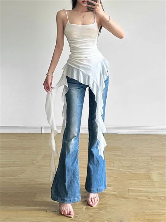Nibber%202026%20Summer%20Sisters%20Party%20Gradient%20Retro%20Ruffles%20Sweet%20Gentle%20%20Hot%20Cool%20Cool%20Women'S%20Thin%20Mini%20Tassel%20Sling%20Dress%20-%20Image%206