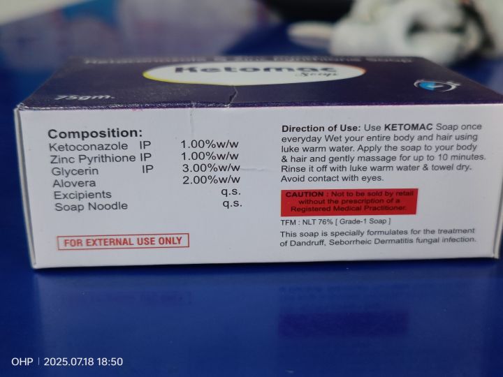 Ketomac%20soap%20with%20aloeVera%2075%20gm%20%7C%20Fungal%20,%20Antibacterial%20%7C%20ketoconazole%201%25+zinc%201%25+%20Glycerin%203%25+%20aloeVera%202%25-%201%20pcs%20-%20Image%202