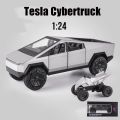 1:24 Scale Cybertruck Model Toy Pull Back Pick-Up Truck with Sound and Light. 