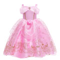 2026 Sleeping Beauty Costume Play Princess Carnival Aurora Birthday Princess Party Dress Halloween Apparel Purim Fairy Vestido.