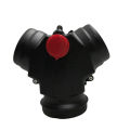 90mm To 75mm Valve Flap Adjustable Air Diesel Heater Vent Ducting T Branch Splitter Pipe Joiner Connector For Car Truck Camper. 