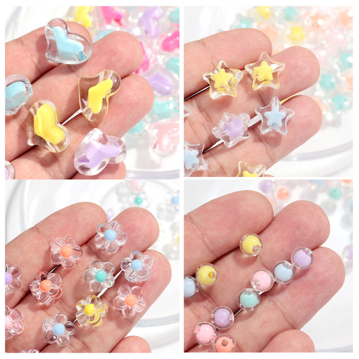 100pcs%20Sunflower%20Acrylic%20Beads%20Matte%20Transparent%20Mixed%20Color%20Star%20Spacer%20Loose%20Beads%20DIY%20Bracelets%20Necklace%20Jewelry%20Accessories%20-%20Image%203