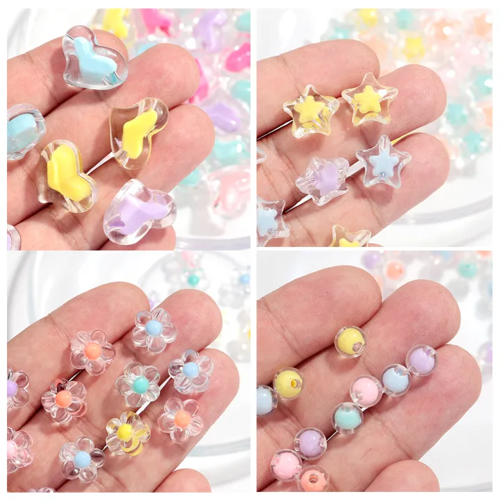 100pcs%20Sunflower%20Acrylic%20Beads%20Matte%20Transparent%20Mixed%20Color%20Star%20Spacer%20Loose%20Beads%20DIY%20Bracelets%20Necklace%20Jewelry%20Accessories%20-%20Image%203