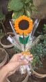 handmade crochet sunflower bouquet. 