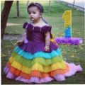 customized barbie big tail frock. 