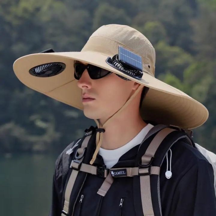 Outdoor%20Fishing%20Hat%20With%20Solar%20USB%20Charging%20Fan%20Male%20Cooling%20Hat%20Sunshade%20Fishing%20Hat%20For%20Outdoor%20Riding%20Hiking%20Fishing%20-%20Image%203