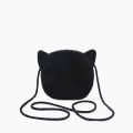 Cartoon Cute Cat Crossbody Bag Coin Wallet Boys and Girls Plush Material Mini Shoulder Bag. 