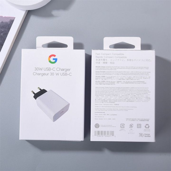 Google pixel 30W PD Type-C Fast Charger Adapter For Google Pixel 7 6 5 Pro 4XL 3XL 2XL 3 5A 6A Phone TYPE-C Quick Charger Adapter