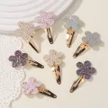 8Pcs Fashion Glitter Rainbow Flower Rabbit BB Handmade Hairpins For Cute Girls Hair Clips Barrettes Headwear Hair Accessories. 