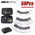 SEAMETAL 59Pcs Car Terminal Removal Kit Universal Wire Plug Connector Extractor Puller Pin Remover Repairing Disassembly Tool. 