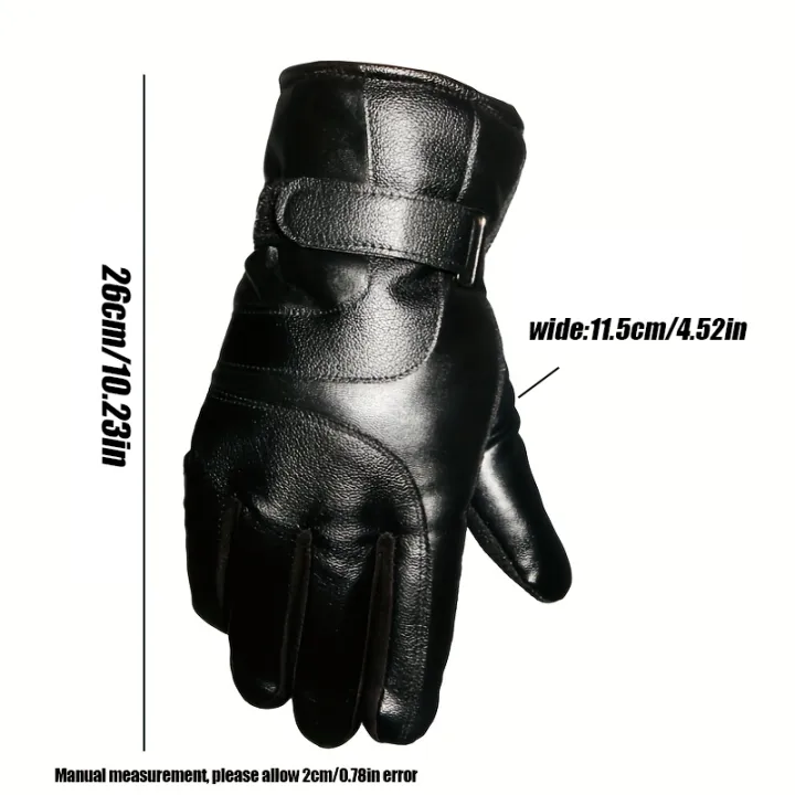 1%20Pair%20Winter%20Cycling%20Leather%20Motorcycle%20Cotton%20Gloves%20Black%20Thick%20Velvet%20Cold%20Resistant%20And%20Windproof%20Cycling%20Cotton%20Gloves%20-%20Image%203