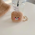 Solid Color Plush Teddy Bear Headphone Cover For Apple Airpods 1, 2, 3 Pro Protective Case Against Falls. 