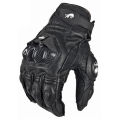 Driving Black White Motorcycle Gloves Genuine Leather Racing Glove Motorbike Sheepskin Cowhide Racing Goat Knight Touch Screen.