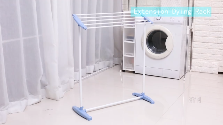 Attachable Folding Clothes Drying Rack – Adjustable Garment Hanger ...