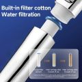Hexagonal Pressurized Shower Head Four-speed Supercharged Hard ABS Fall-resistant Water Filter Bathroom Accessories.