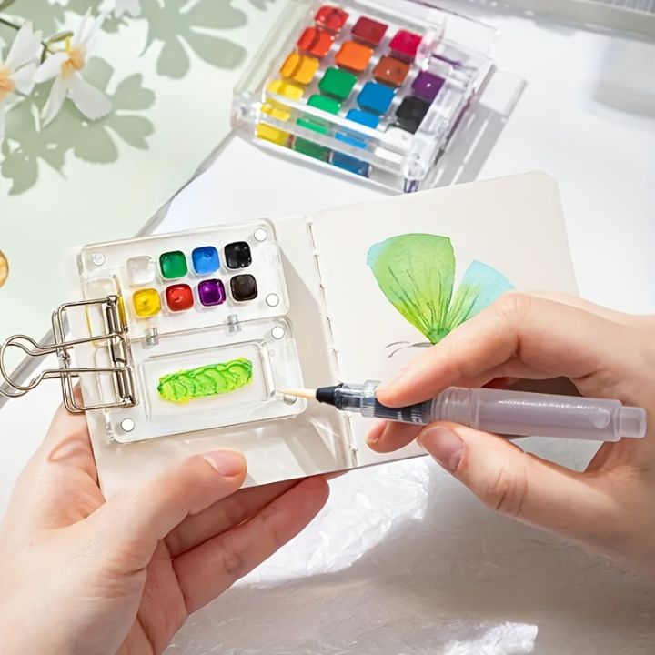 Portable%20Mini%20Watercolor%20Palette%20Set%20with%20Travel%20Sketchbook,%20Mixed%20Color%20Acrylic%20(PMMA)%20Paint%20Box%20for%20On-the-Go%20Art%20Creation%20-%20Image%204