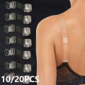 FallSweet 2/4/10/20PCS Adjustable Invisible Clear Bra Straps for Women  Transparent Elastic Shoulder Belt Lingerie Accessories. 