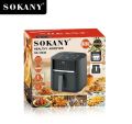 Sokany 6.5L Digital Air Fryer 1800W | Oil-Free Healthy Fryer | Detachable Basket | Touch Control | SK-10040. 