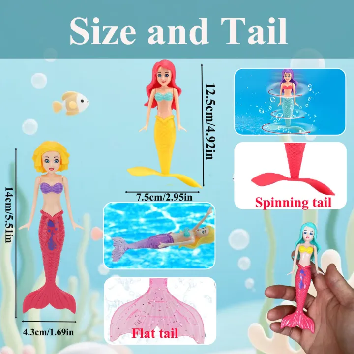New%20Mermaid%20Dive%20Toys%202/3/4%20PCS%20Colorful%20Bath%20Toy%20Play%20in%20Water%20Pool%20Float%20Toys%202%20Rising%20Modes%20Games%20for%20Toddlers%20Children%20Gift%20-%20Image%205