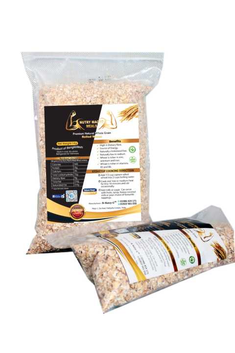 Whole grain australian rolled wheat 4 kg( alternative of oats) | Daraz ...